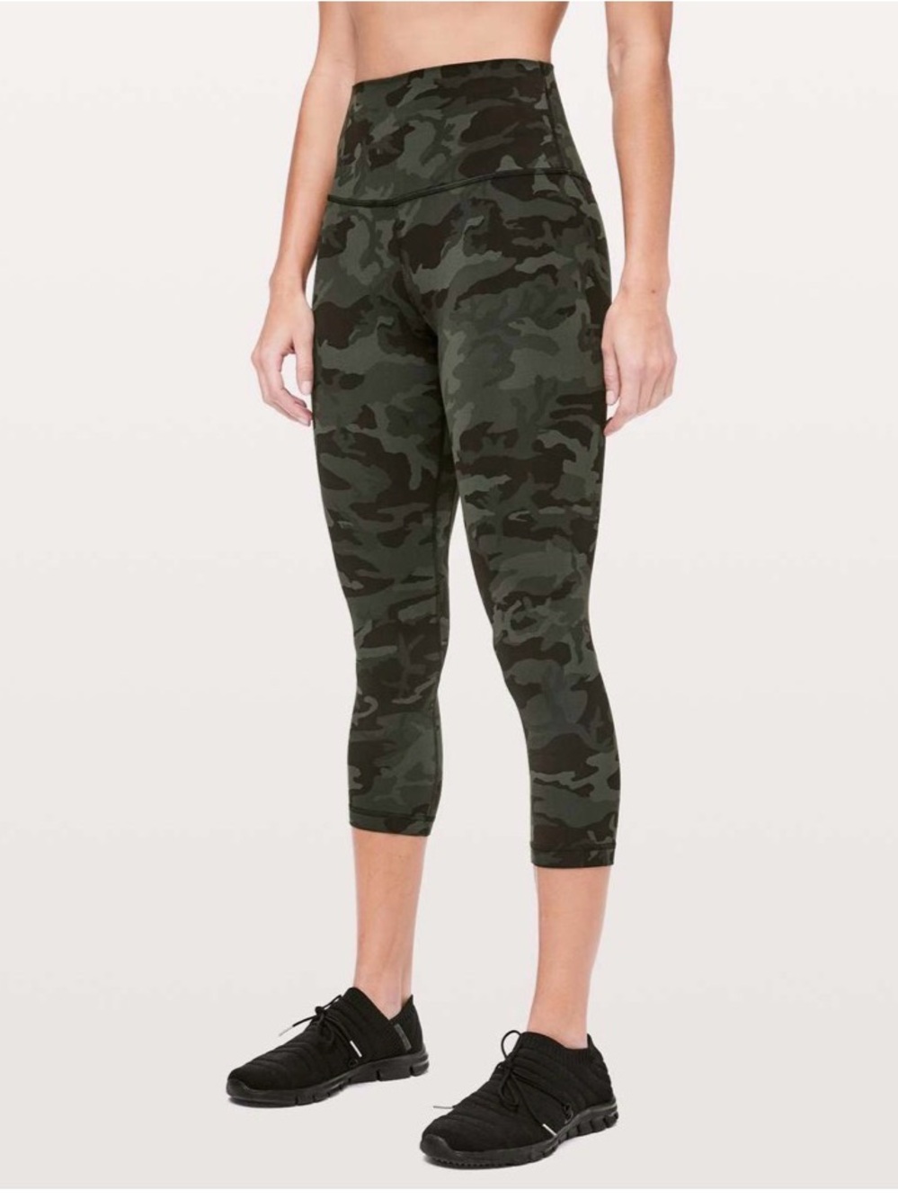 Lululemon Align Crop 21" Incognito Camo Multi Gator Green